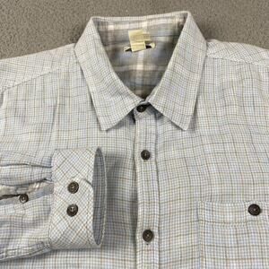 Carbon 2 Cobalt Button Up Long Sleeve Shirt Men's XL Blue Plaid